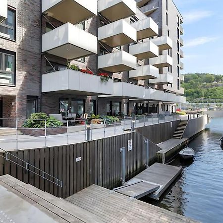 Oceanfront Apartment - Oslo Central - Private Patio Bagian luar foto